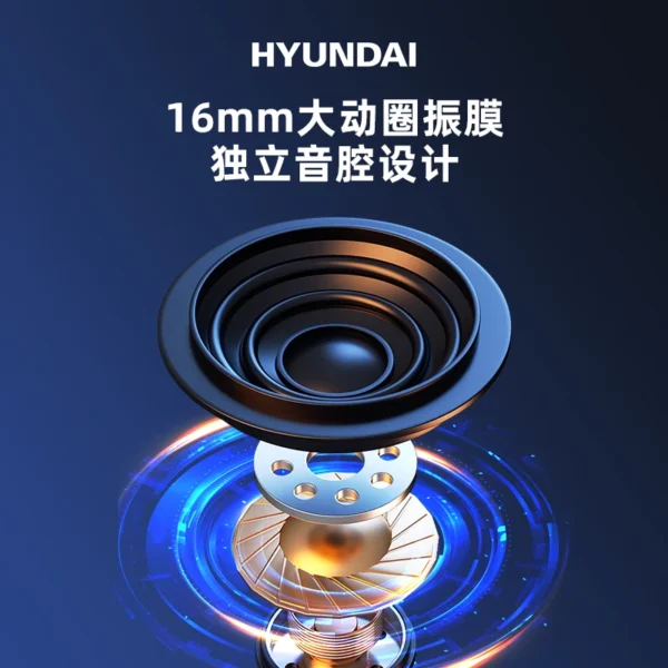 HYUNDAI OWS Earbuds Wireless Earphones BT5.3 Wireless Earhook Plug Touch Control Running Stereo Earphones Headset - Image 2