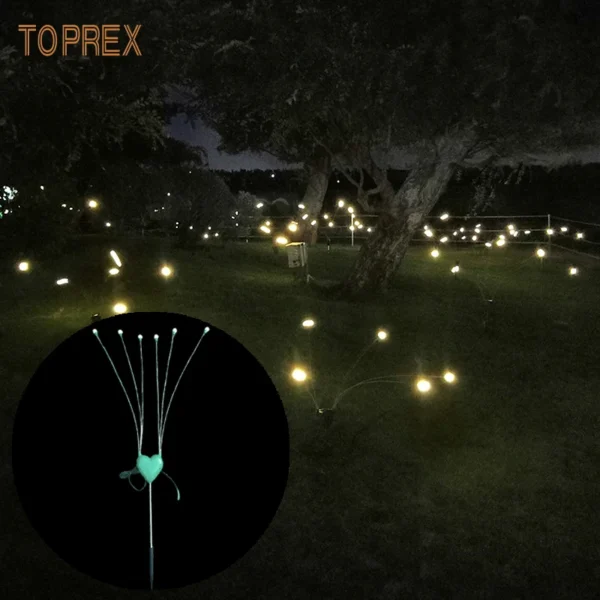Outdoor Waterproof Park Garden Lawn Decorative Lighting Starburst Swaying Light Moving Led Firefly Garden Lights - Image 6