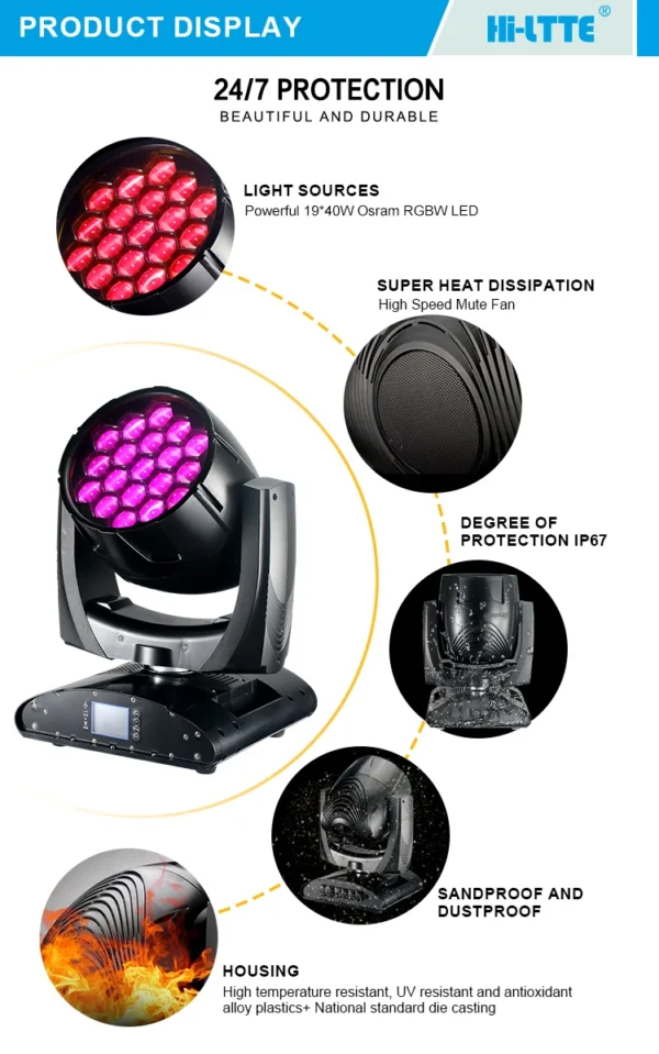 2022 Newest LED Wash Disco Lights Outdoor stage light From Hi-LTTE