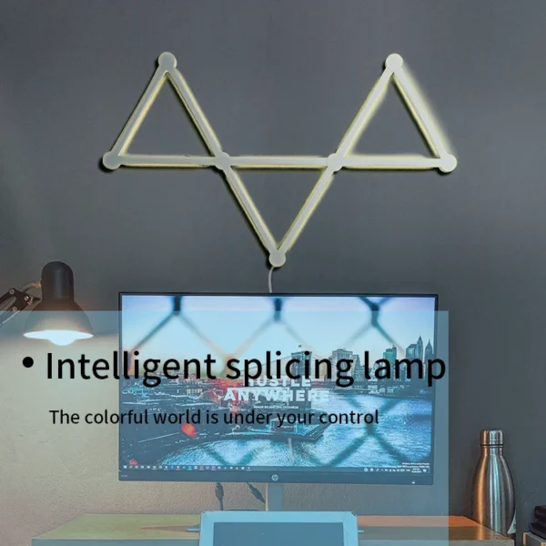 Factory Outlet LED Wall Light Bar Connect APP Smart Light RGB Dimmable Segmented LED Strip Multicolored Smart Home Wall Light - Image 4