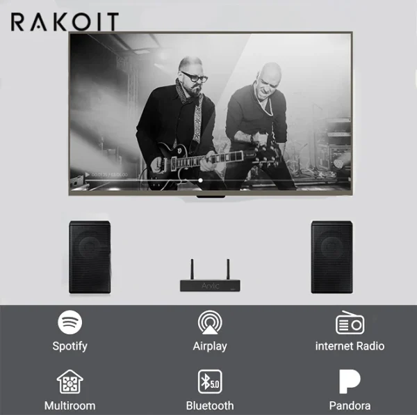 A30+ Hi-Fi Audio Wifi Bluetooth Airplay Connect 4STREAM OEM&ODM Professional Wholesale Amplifier - Image 4