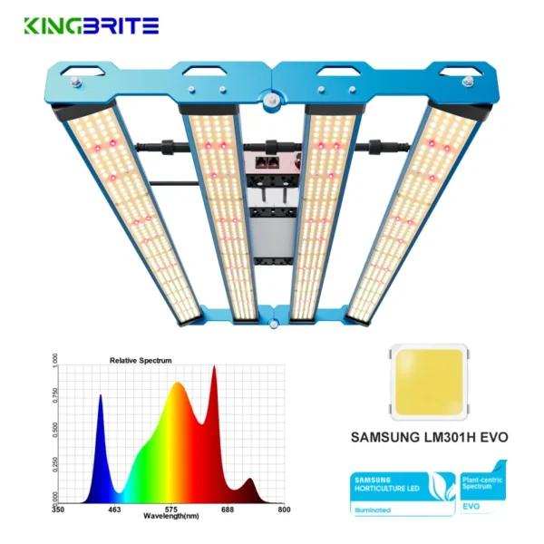 2024 LM301H EVO! KingBrite 320W Led Grow Light,  Samsung LM301H EVO 660nm IR Full Spectrum Led Grow Lamp - Image 2