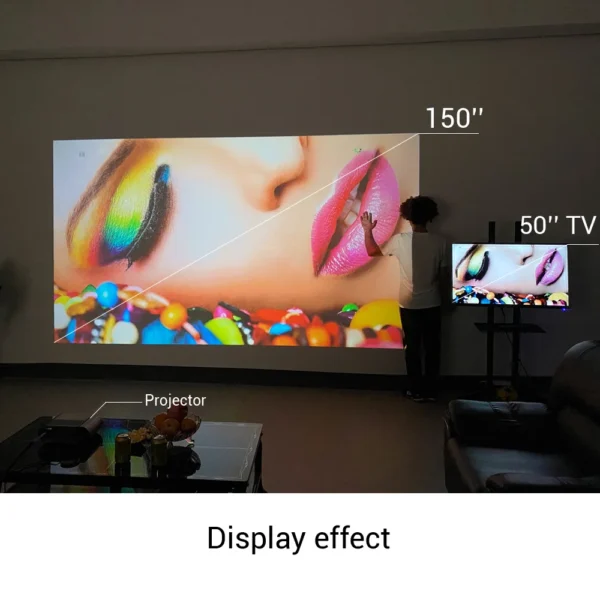 BYINTEK K9 Multiscreen Mini LED Projector Home Theater Smartphone Screen Mirroring Projector Game/Bedroom - Image 5