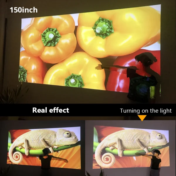 BYINTEK K9 Multi-screen Mini Projector Home Theater System Led Projector Video Beamer  USB 1080p Wifi For Kids - Image 5