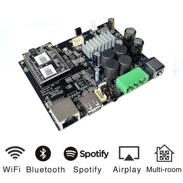 Up2Stream AMP2.0 Professional brodcast wireless multiroom hifi preamplifier stereo audio board - Image 4