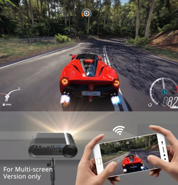 BYINTEK K9 Multi-screen Mini Projector Home Theater System Led Projector Video Beamer  USB 1080p Wifi For Kids - Image 3