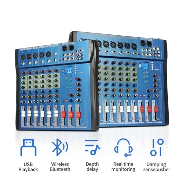 New CT8 8 Channel PC Player Karaoke Parts Multi Effects Studio Master Mini Mixer Audio Interface for Keyboards Microphones Mixer - Image 5