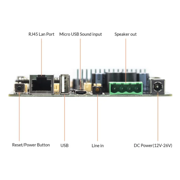 Up2streamHigh Power Amp V3 WiFi Hifi Professional Amplifier Board Home Theater with Multiroom - Image 3