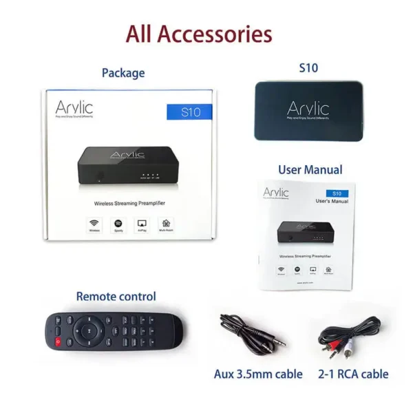 S10 WiFi Audio Receiver Preamplifier Streamer with Multiroom home automation audio - Image 5