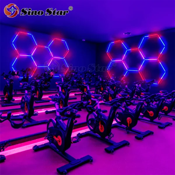 RGB LED Hexagon Lights with Vibrant Color Changing Hex LED light Connect Plug Night Light Gaming Room Decoration Honeycomb Lamp - Image 3