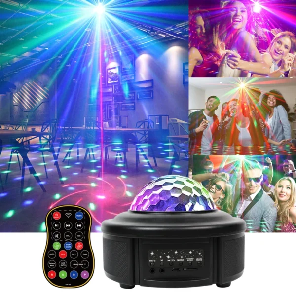 Disco Music Lamp Ball With Bluetooth Connection Led Stage Effect Lighting With Remote controller For Night Club Bar Party