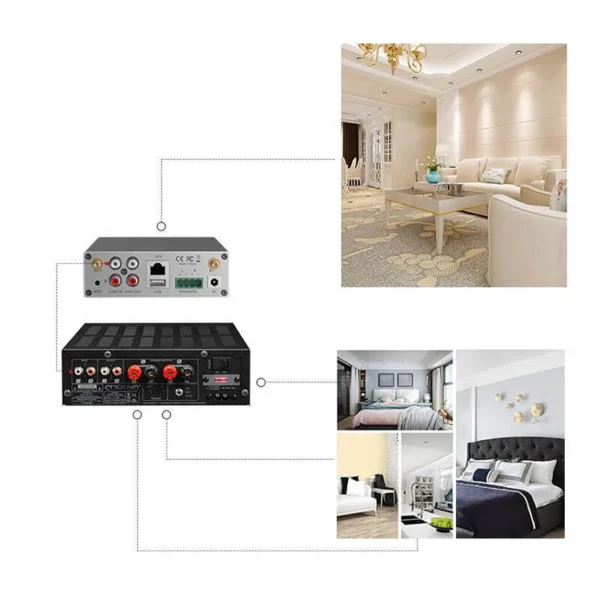 A50 wifi speakers multiroom home audio receiver stereo amplificatore audio hifi wifi device
