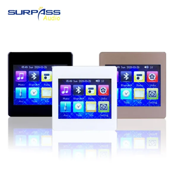 Professional Audio Indoor Music Player Touch Screen In wall Amplifier With 4inch Coaxial Ceiling Speaker For Home Theatre System - Image 2