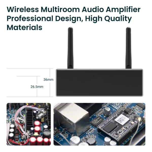 A50+ Wifi Bluetooth Airplay Music Streaming Phone Storage Playing Hifi Multiroom Amplifier - Image 4
